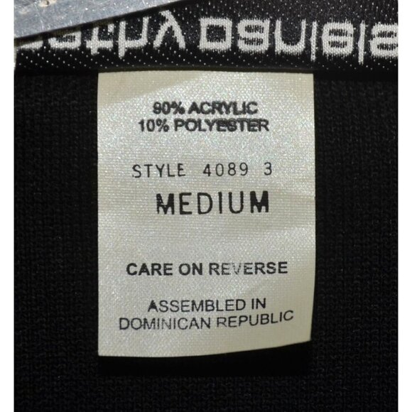 Vintage Cathy Daniels Black w/ Gold Trim Button Front Cardigan Sweater Ladies M - Picture 7 of 8